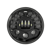 LIU HJG 7 Inch Round Headlight with Turn Signal Indicator & Hi/Low Beam for Bullet, Mahindra Thar